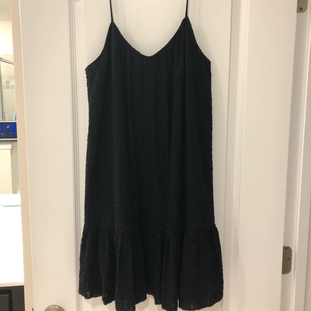 Madewell eyelet black dress